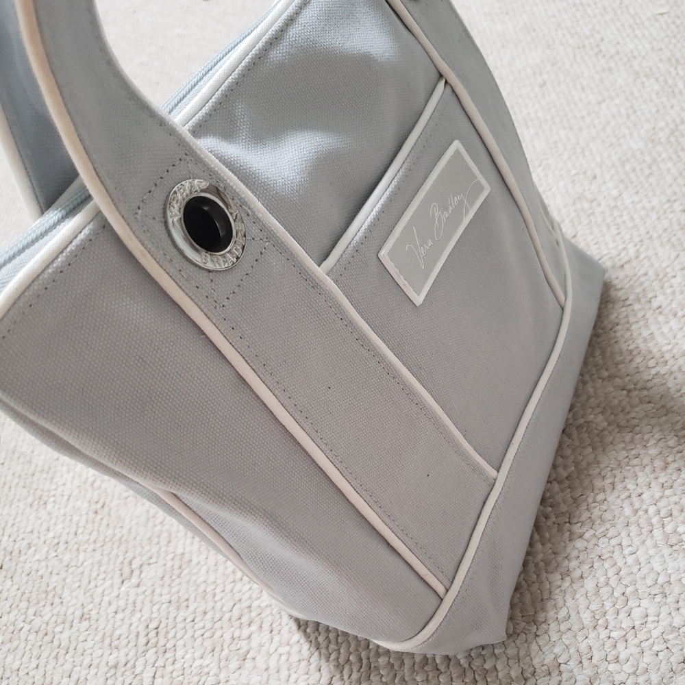 Vera Bradley small canvas tote in Grey